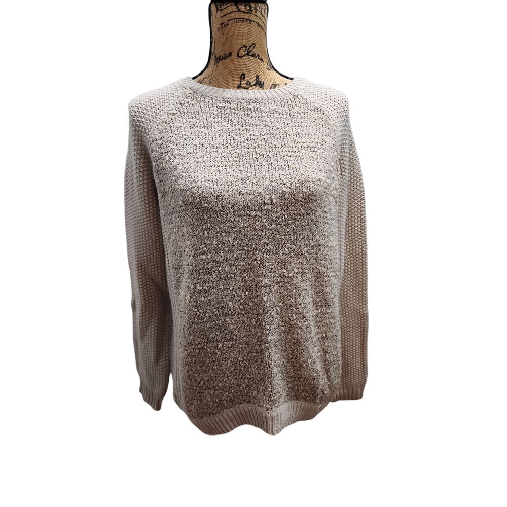 The Limited Cozy Beige Knit Sweater Women's Casual Pullover Medium